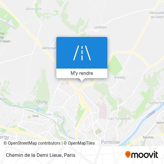 Chemin de la Demi Lieue plan