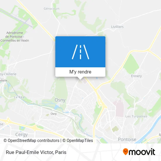 Rue Paul-Emile Victor plan