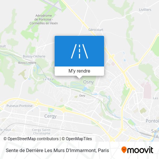 Sente de Derrière Les Murs D'Immarmont plan
