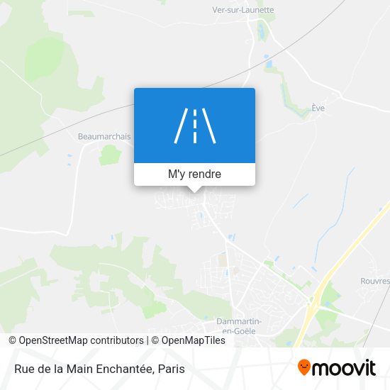 Rue de la Main Enchantée plan