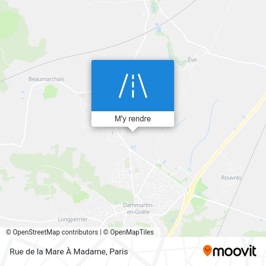 Rue de la Mare À Madame plan