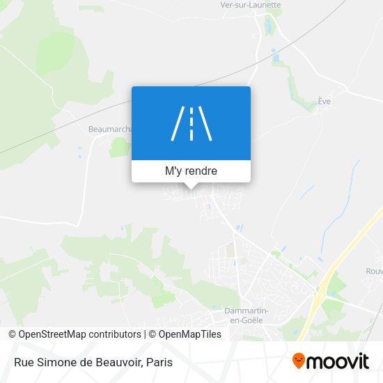 Rue Simone de Beauvoir plan