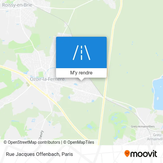 Rue Jacques Offenbach plan