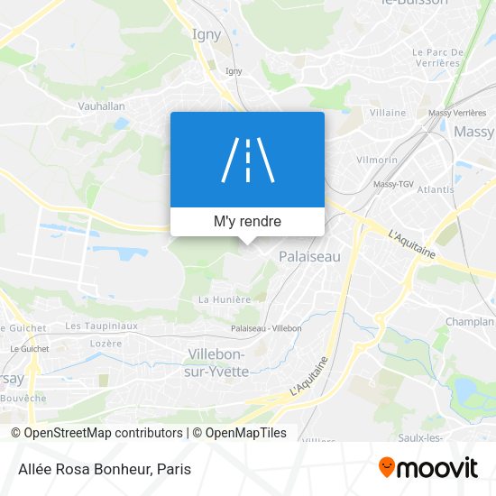 Allée Rosa Bonheur plan