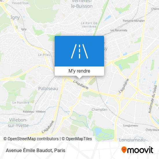 Avenue Émile Baudot plan