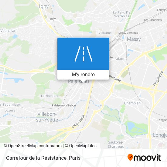 Carrefour de la Résistance plan