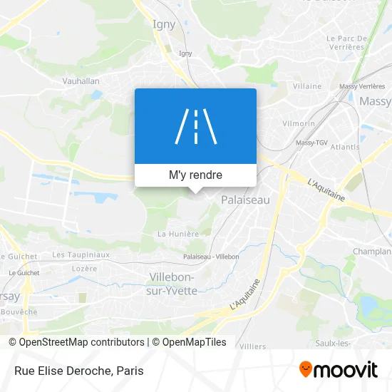Rue Elise Deroche plan