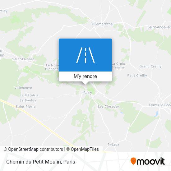 Chemin du Petit Moulin plan