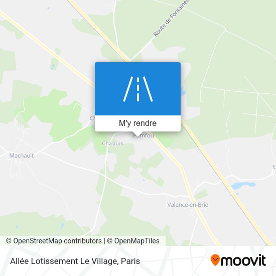 Allée Lotissement Le Village plan