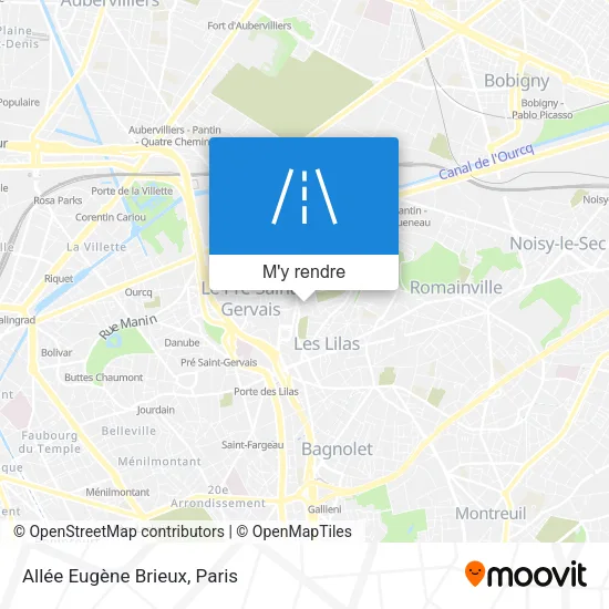 Allée Eugène Brieux plan