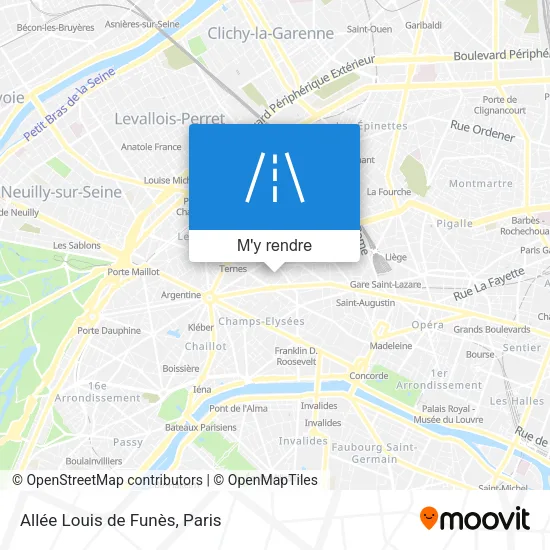 Allée Louis de Funès plan