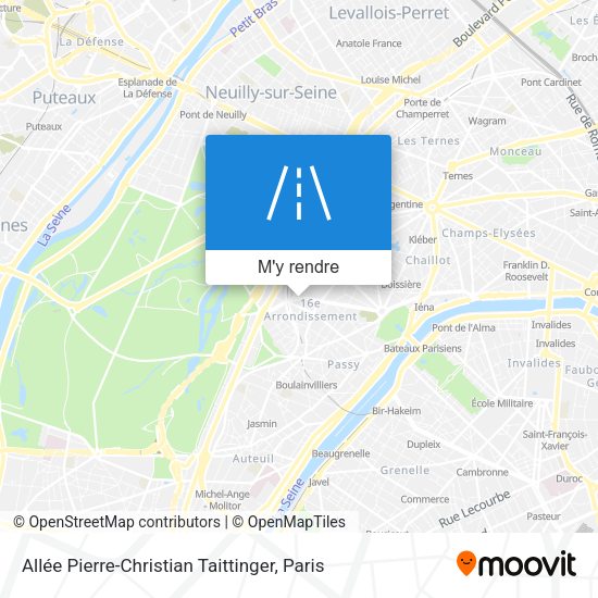 Allée Pierre-Christian Taittinger plan