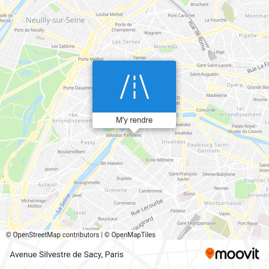Avenue Silvestre de Sacy plan