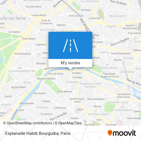 Esplanade Habib Bourguiba plan
