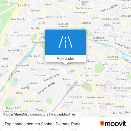 Esplanade Jacques Chaban-Delmas plan