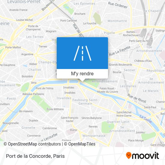 Port de la Concorde plan