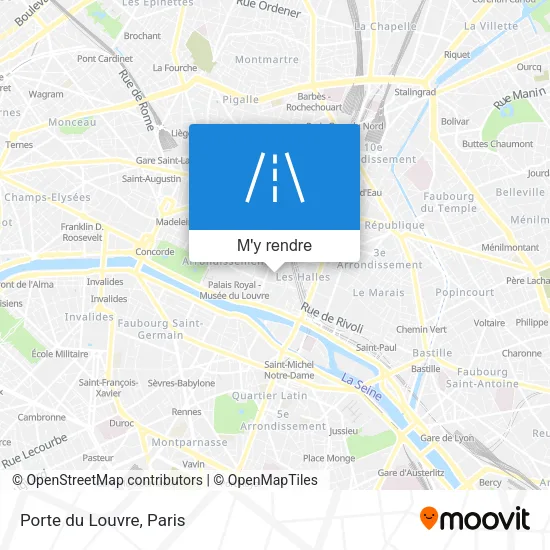 Porte du Louvre plan