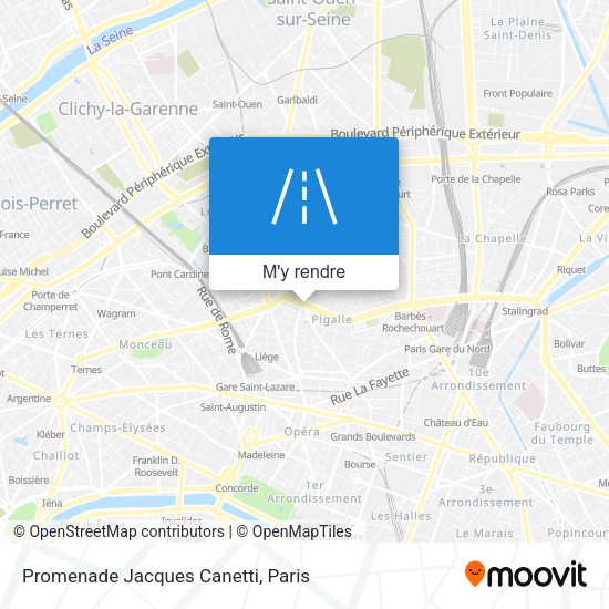 Promenade Jacques Canetti plan