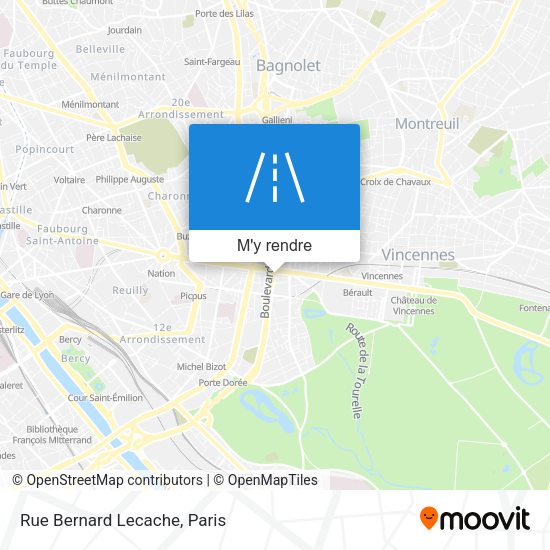 Rue Bernard Lecache plan