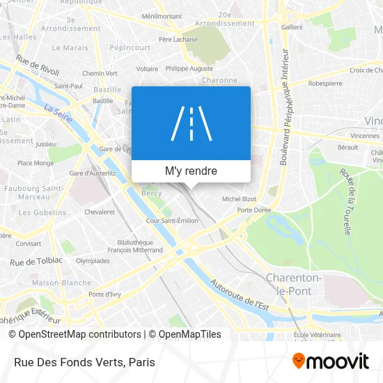 Rue Des Fonds Verts plan