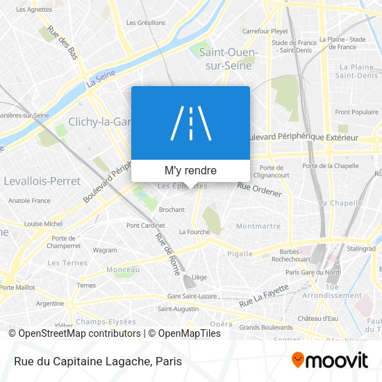 Rue du Capitaine Lagache plan