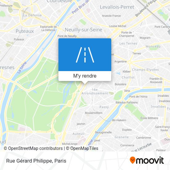 Rue Gérard Philippe plan
