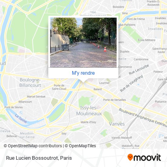 Rue Lucien Bossoutrot plan