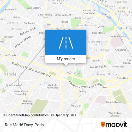 Rue Marié-Davy plan
