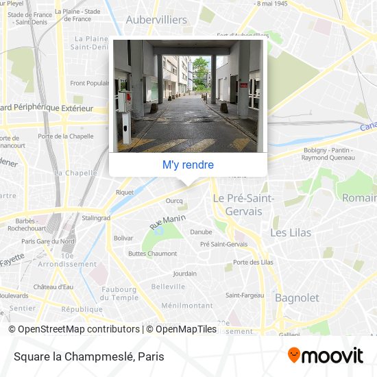 Square la Champmeslé plan