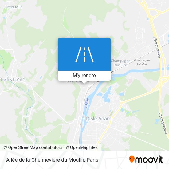 Allée de la Chennevière du Moulin plan