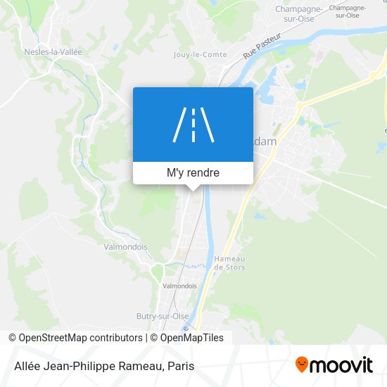 Allée Jean-Philippe Rameau plan