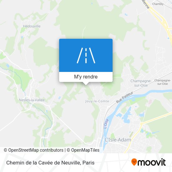 Chemin de la Cavée de Neuville plan