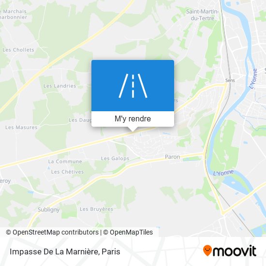 Impasse De La Marnière plan