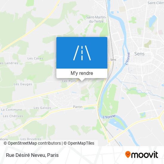 Rue Désiré Neveu plan