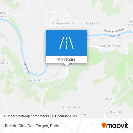 Rue Du Clos Des Forges plan