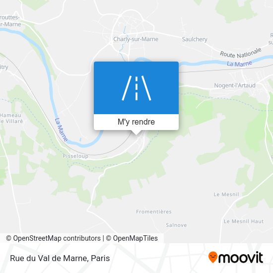 Rue Du Val De Marne plan
