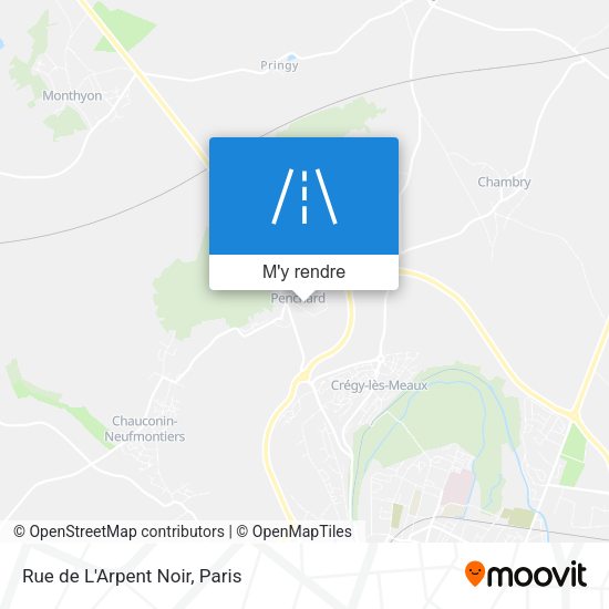 Rue de L'Arpent Noir plan