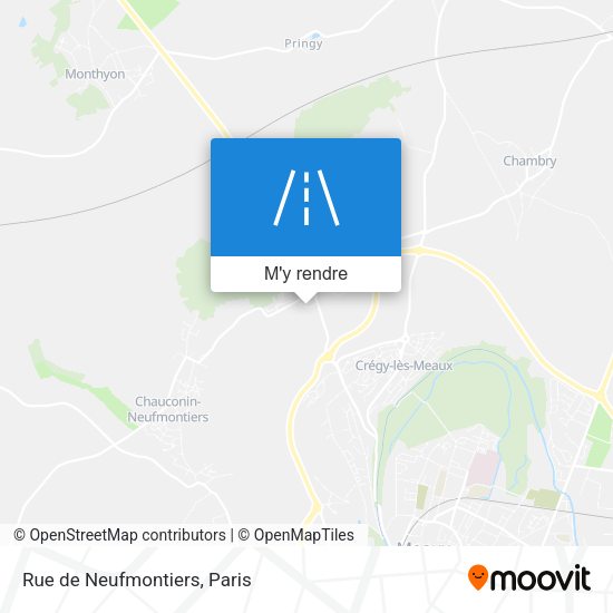 Rue de Neufmontiers plan