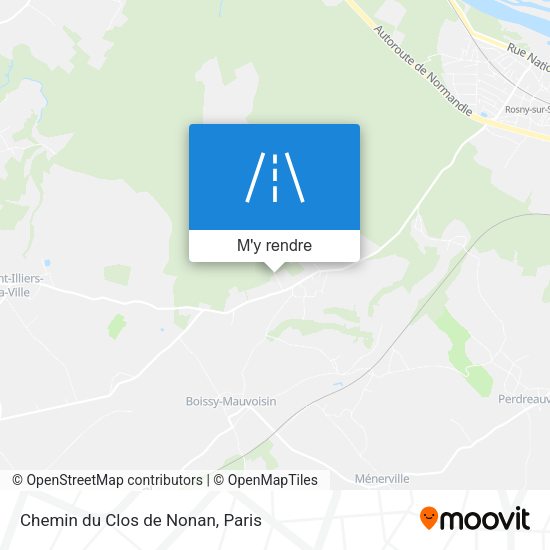 Chemin du Clos de Nonan plan