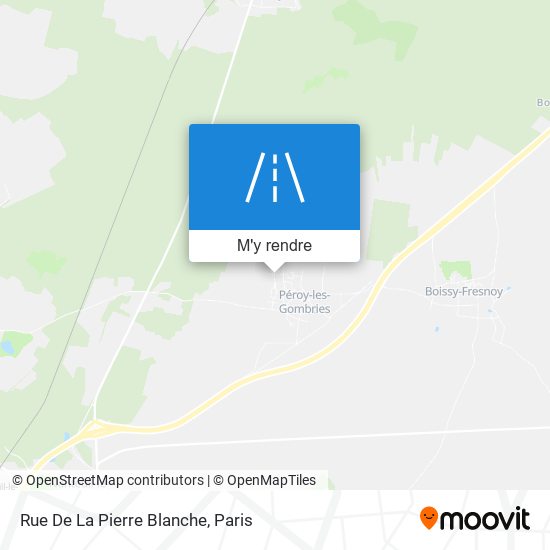 Rue De La Pierre Blanche plan