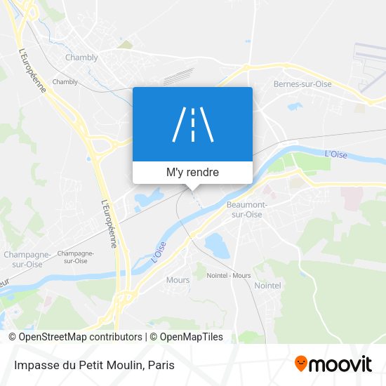 Impasse du Petit Moulin plan