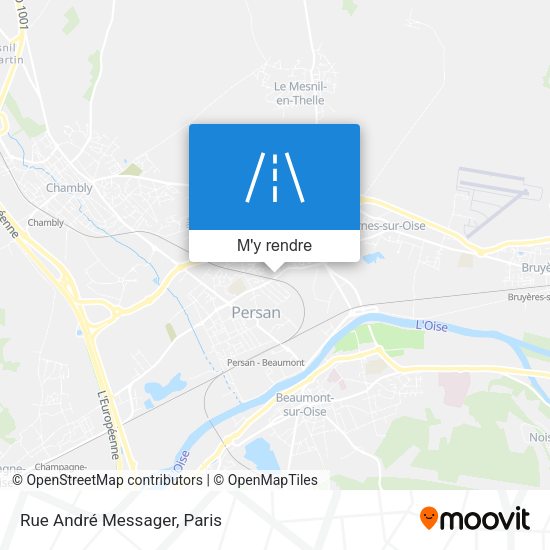 Rue André Messager plan
