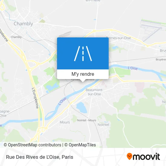 Rue Des Rives de L'Oise plan