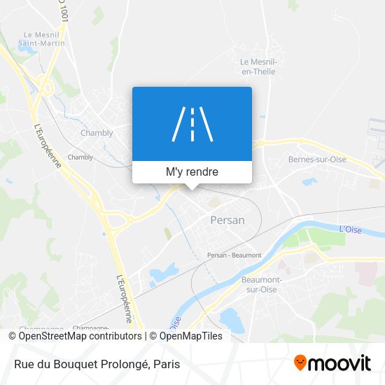 Rue du Bouquet Prolongé plan