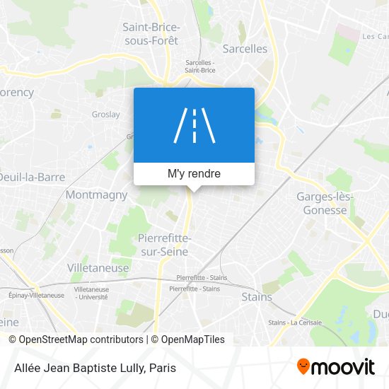 Allée Jean Baptiste Lully plan