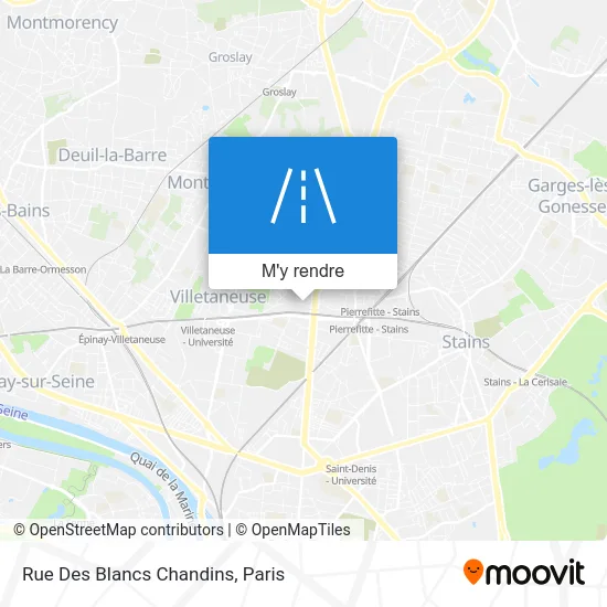 Rue Des Blancs Chandins plan