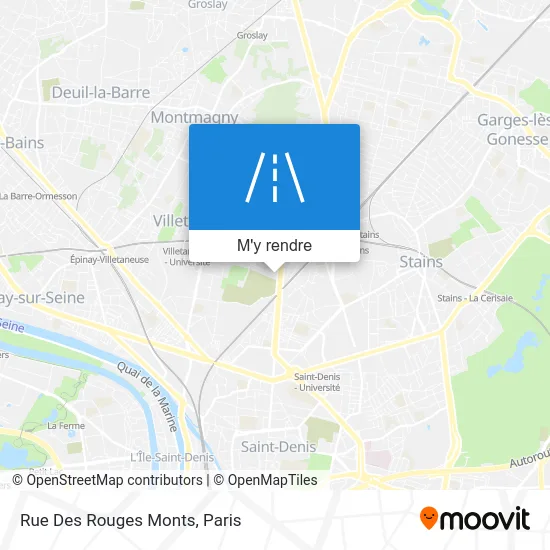 Rue Des Rouges Monts plan