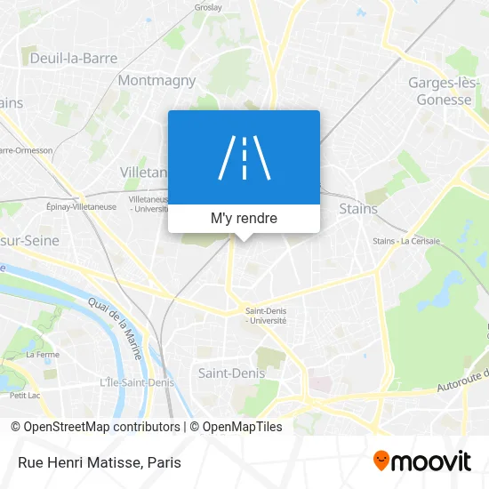 Rue Henri Matisse plan