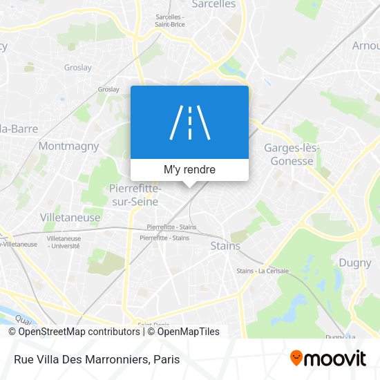 Rue Villa Des Marronniers plan