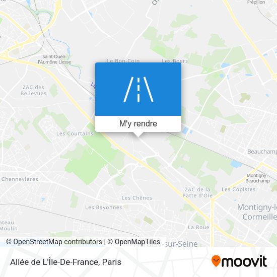 Allée de L'Île-De-France plan